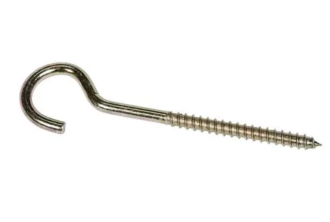 Screw with loop, isolated on white background Screw with loop, isolated on... Stockfoto's