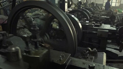 Screw making Machines In a row In Hyderabad Vídeo Stock 106943732