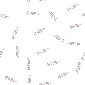 Screw metal assembly glyph vector seamless pattern Ilustración de archivo