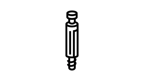 Screw metal assembly line icon animation Stock Footage 224230048