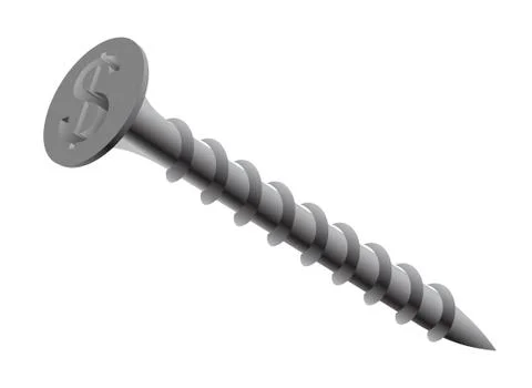 Screw nail - dollar 스톡 일러스트