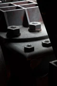 Screw nut close up Stock Photos