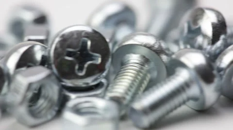 Screw nuts and bolts Video stock 34395613