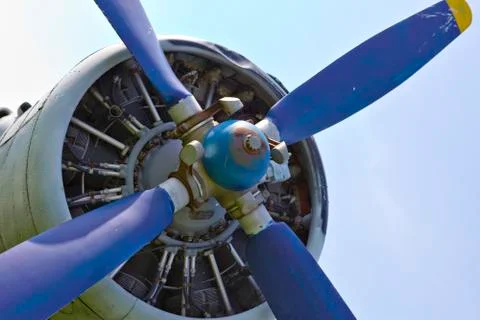 Screw of plane Stock Photos