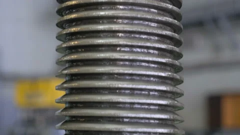 Screw pole. Closeup Stock Footage 94247060