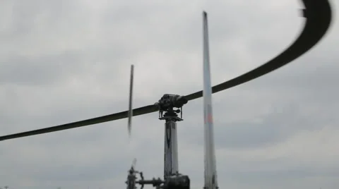 Screw propeller helicopter Stock Footage 40083810