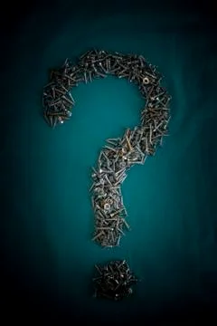Screw Question Mark Stock Photos