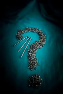 Screw Question Mark Stock Photos