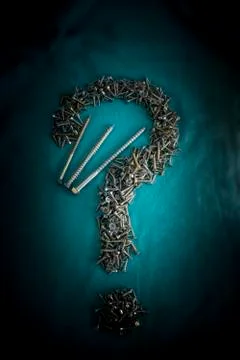 Screw Question Mark Stock Photos