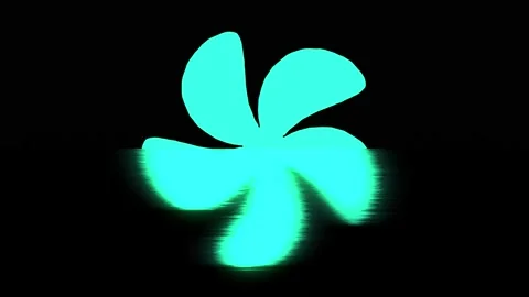 Screw rotating water surface propeller fan motion graphics 動画素材 160039636