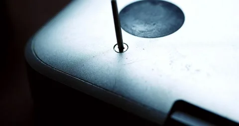 Screw Set on Metallic Surface Stock Footage 294235136