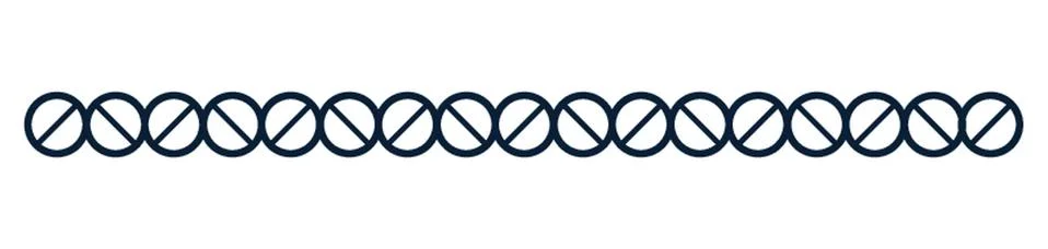 Screw Slotted Pattern Border Design Illustrazione stock