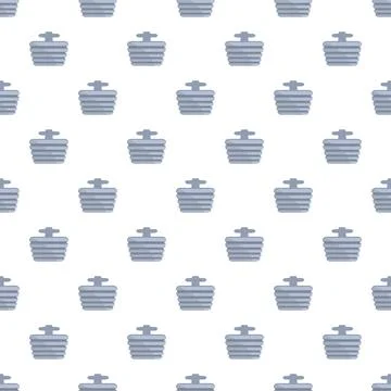 Screw thread component repeated in seamless pattern 스톡 일러스트