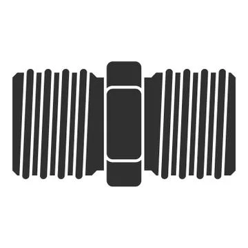 Screw-thread icon, simple style Stock Illustration