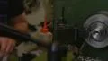 Screw-threading of steel billet HD Footage