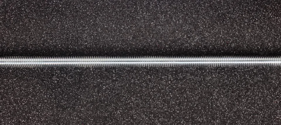 Screw thread,rod metric, threaded stud,DIN 975 Stock Photos