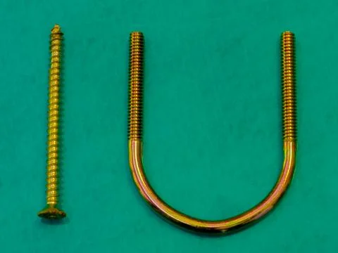 SCREW U TEAL BACKGROUND Foto stock