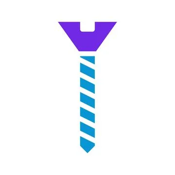 Screw Vector Icon, Construction and Repair Tool Stock Illustration