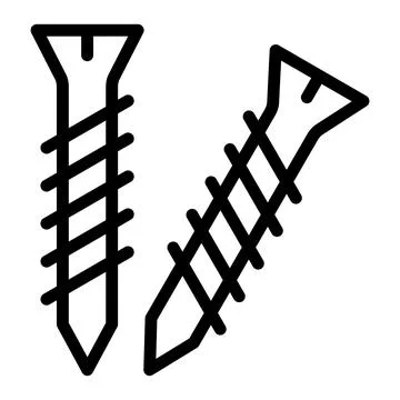Screw Vector Icon Design Illustration Stock Illustration