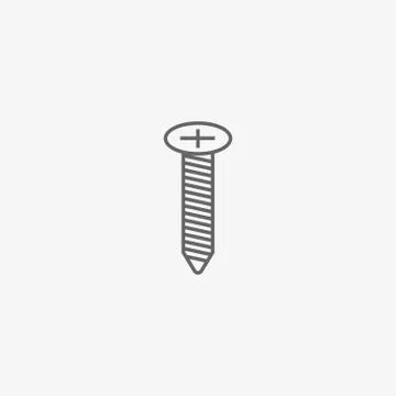 Screw vector icon Stock Illustration