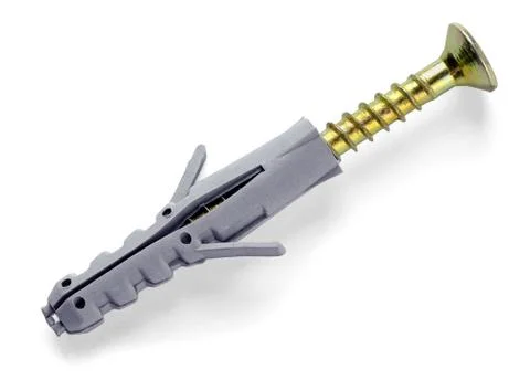 Screw in wall plug Stock Photos