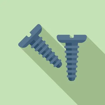 Screw waste icon flat vector. Garbage recycle Stock Illustration
