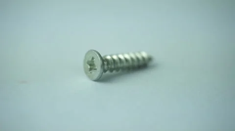 Screw on white background Stock Footage 41866969