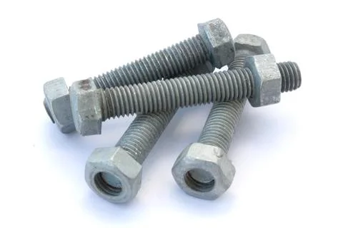 Screw on the white backgrounds Stock Photos