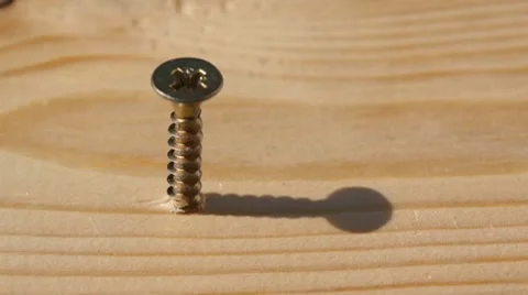 Screw for wood Video stock 8567701