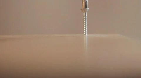 Screw Wood - MDF - 01 Video stock 47435148