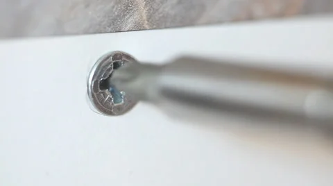 Screwdriver in action - unscrewing Stock Footage 35892098