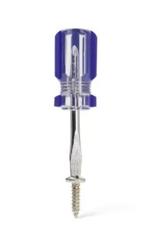 Screwdriver and screw Stock Photos