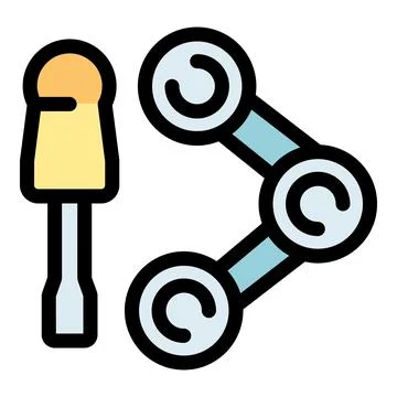Screwdriver and share icon representing open source hardware development Stock Illustration
