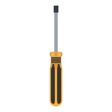 Screwdriver bolt vector tool nut hex wrench illustration isolated background  Stock Illustration