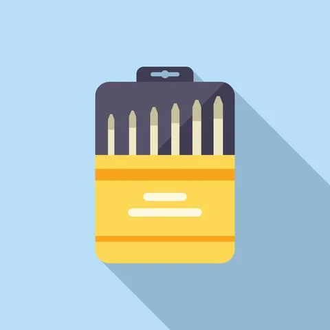 Screwdriver box icon flat vector. Phone repair Illustrazione stock