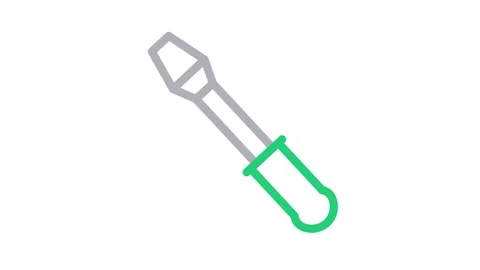 A screwdriver with a comfortable grip, suitable for various household tasks. Stock Footage 334918454