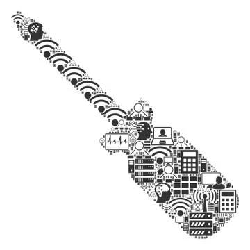 Screwdriver Composition Icon for BigData and Computing Ilustração Stock