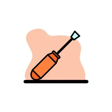 Screwdriver Configure Concept Icon Vector Illustration Design Illustrazione stock