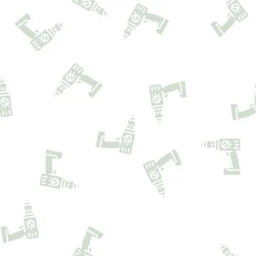 Screwdriver construction glyph vector seamless pattern Illustrazione stock