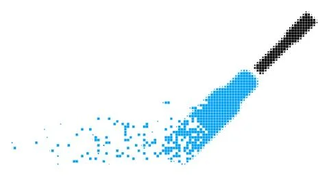 Screwdriver Dissolving Pixel Icon Stock Illustration