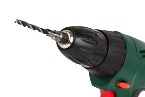 Screwdriver drill isolated on a white background Stock-Fotos