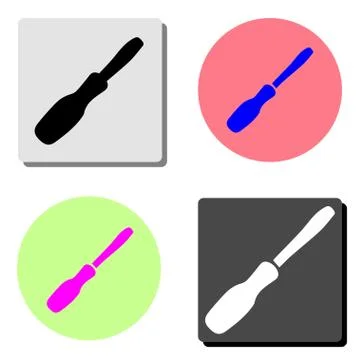 Screwdriver. flat vector icon Stock Illustration