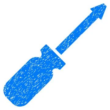 Screwdriver Grainy Texture Icon Illustrazione stock