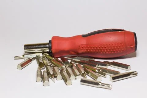 Screwdriver Head &amp; Insert Bits, Screw Driver Set Magnetic Toolkit Stock Photos