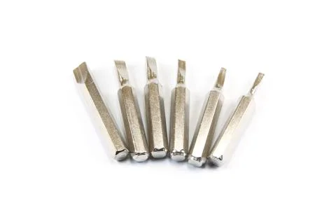 Screwdriver heads Stock Photos
