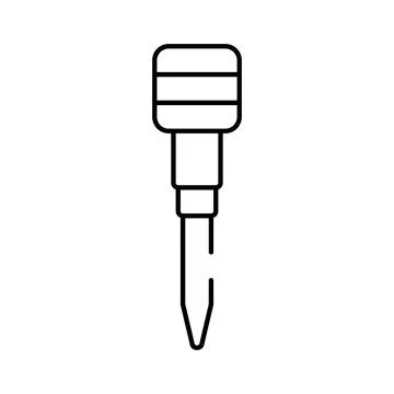 Screwdriver icon for construction project and fix Stock Illustration