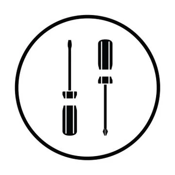 Screwdriver icon Stock Illustration