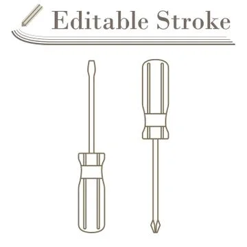 Screwdriver Icon Stock Illustration