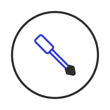 Screwdriver icon isolated on white background tools and equipment symbol fo.. Stock Illustration