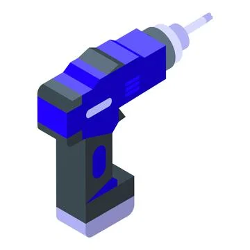 Screwdriver icon isometric vector. Wall work Stock Illustration